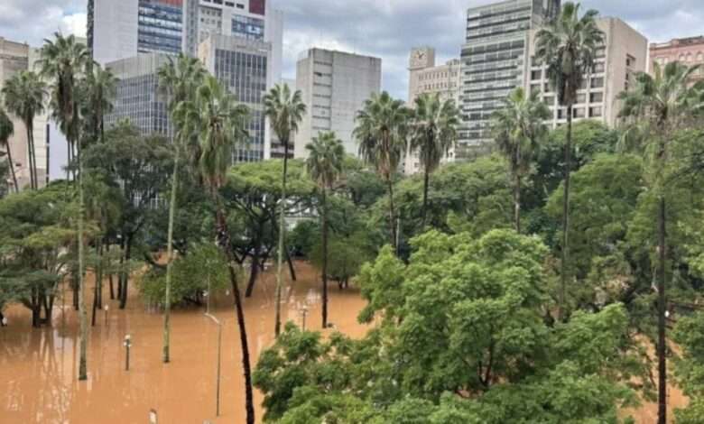 Jardim Do Margs Após Enchentes Em Porto Alegre